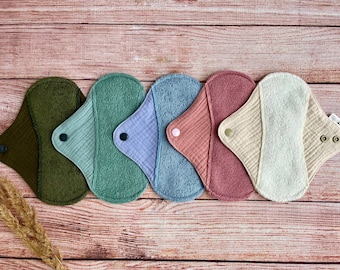 Organic Bamboo Cloth Pad: Reusable Muslin Sanitary Napkin