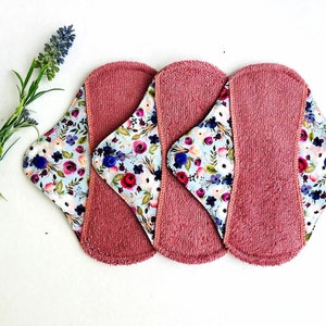 Soft Reusable cloth pads, Organic bamboo menstruating pads, Sanitary napkins, ZERO WASTE period, Eco friendly