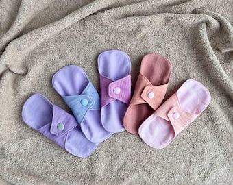 Organic Cotton Panty Liner 6": Reusable Muslin Cloth Pad - Zero Waste