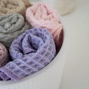 Organic Cotton Waffle Unpaper Towels: Reusable Kitchen Wipes image 10