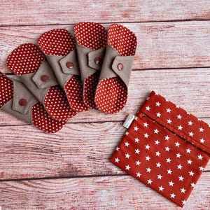 Cotton panty liners and storage wet bag set | SALE | Reusable panty liners, Washable Light Flow & Daily Liners | Everyday Organic Liners