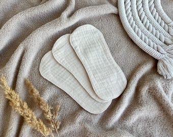 Organic Cotton Panty Liners: Wingless Reusable Cloth Pads, Zero Waste