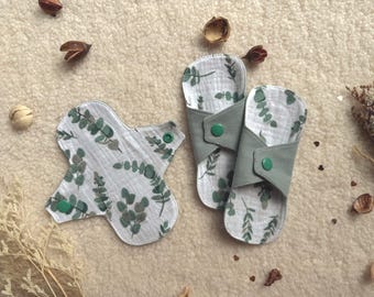 Organic Cotton Reusable Panty Liners 3-Pack: Extra-Thin Everyday Pads