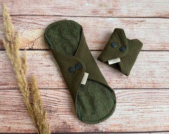 Organic Bamboo Reusable Cloth Pad: Extra Soft Muslin Sanitary Napkin