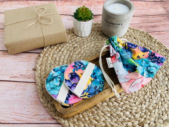 Wiederverwendbare Make-up-Pads Aus Bambus – 20 Stück, 8,5 Cm | Mit Waschbeutel & Box