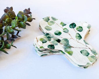 Dünnes Slipeinlagen-Set für den täglichen Gebrauch, Wiederverwendbare Damenbinden, Bio-Baumwolltuchpads, Kleine Slipeinlagen, ZERO WASTE Geschenk für Frauen