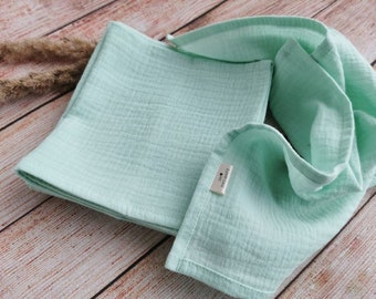 Organic Muslin Handkerchiefs: Reusable Cotton Wipes, Set of 5
