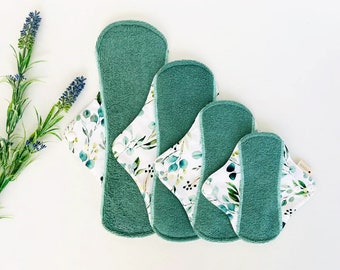 Organic Bamboo Cloth Pad Starter Pack: Reusable Panty Liners