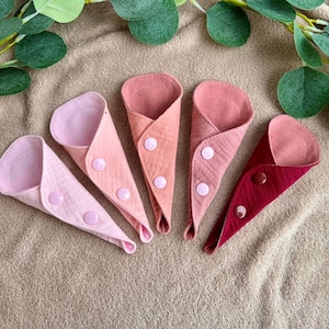 Reusable Thong panty liner, Organic cotton cloth pads for everyday usage, Muslin cloth pads, Extra-thin, Tampon Cup Backup