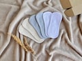 Organic Cotton Panty Liners: Wingless Reusable Cloth Pads, Zero Waste product logo