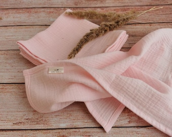 Boho Muslin Napkins: Organic Cotton Reusable Gauze Napkins