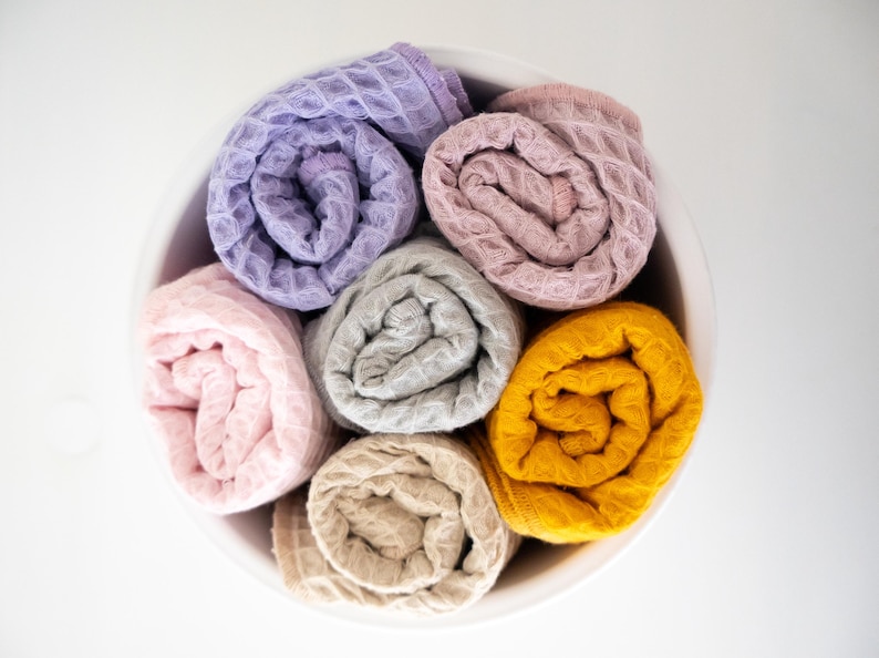 Organic Cotton Waffle Unpaper Towels: Reusable Kitchen Wipes image 9