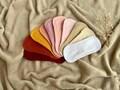 Thin panty liner set, Organic cotton cloth pads EVERYDAY use, Soft and comfortable small panty liner 6", ZERO WASTE gift for women product logo