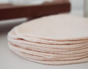 Flannel facial rounds - Reusable organic makeup remover pads, Eco-Friendly Cotton Rounds Alternative