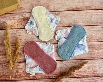 Reusable Menstruating cloth pad, Organic Period pads, Sanitary napkins, Soft and absorbance  BAMBOO washable pads, Zero waste women gift