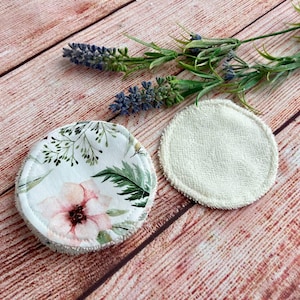 Cute Reusable Face Wipes, Face Pads, Zero Waste, Makeup Wipes, Eye Make Up Remover Pads, Facial Cleansing Rounds, Soft Face Wipes