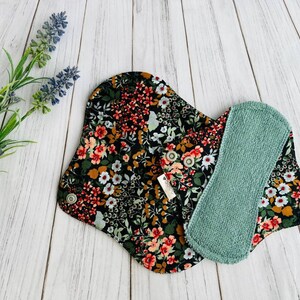 Reusable menstruating cloth pad Regular, Organic BAMBOO panty liners, Period pads - 6 sizes available, Zero waste gift