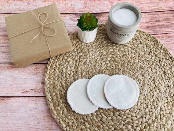 Wiederverwendbare Make-up-Pads Aus Bambus – 20 Stück, 8,5 Cm | Mit Waschbeutel & Box