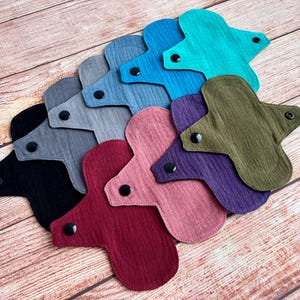 Set di salvaslip sottili, assorbenti in cotone biologico per uso QUOTIDIANO, salvaslip piccolo morbido e confortevole da 6", regalo ZERO WASTE per le donne