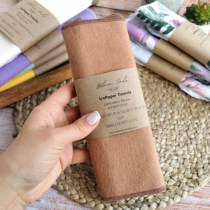 Tovaglioli di flanella riutilizzabili, 8,6''x8,6" o 10"x11" - set da 12, salviette di stoffa, asciugamani non di carta, cucina zero rifiuti, regalo ecologico