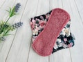 Black reusable cloth pads, Organic Bamboo, Soft and comfortable, Sanitary napkins, Washable cloth pads, panty liners, ZERO Waste period product logo