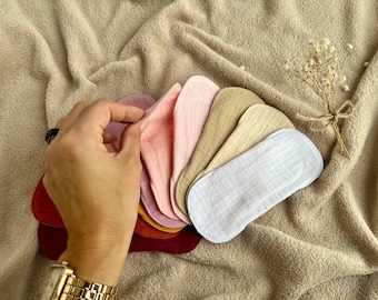 Organic Cotton Cloth Panty Liners: Thin Reusable Everyday Pads