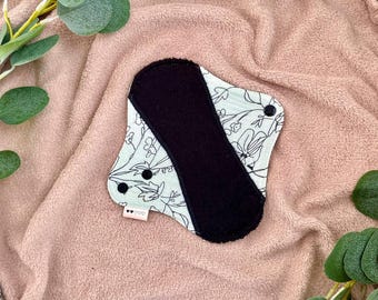 Organic Period pads Extra Soft, Reusable Menstruating cloth pads, Natural BAMBOO cloth pads - 6 sizes available, Zero waste women gift