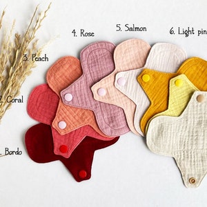 Dünne Slipeinlage Set, Bio Baumwolle Stoffpads für den JEDEN TAG, Weiche und bequeme kleine Slipeinlage 16 cm, ZERO WASTE Geschenk für Frauen Bild 2