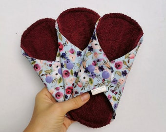 Floral Reusable Cloth Pad: Organic Bamboo, Zero Waste