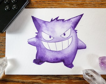 Gengar Ink Painting