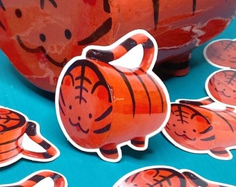 Tiger Mug Sticker
