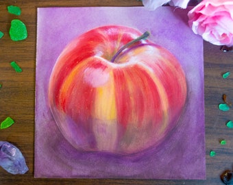 Apple Original Gouache Painting