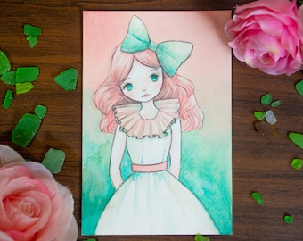 Dolly Original Watercolor Painting