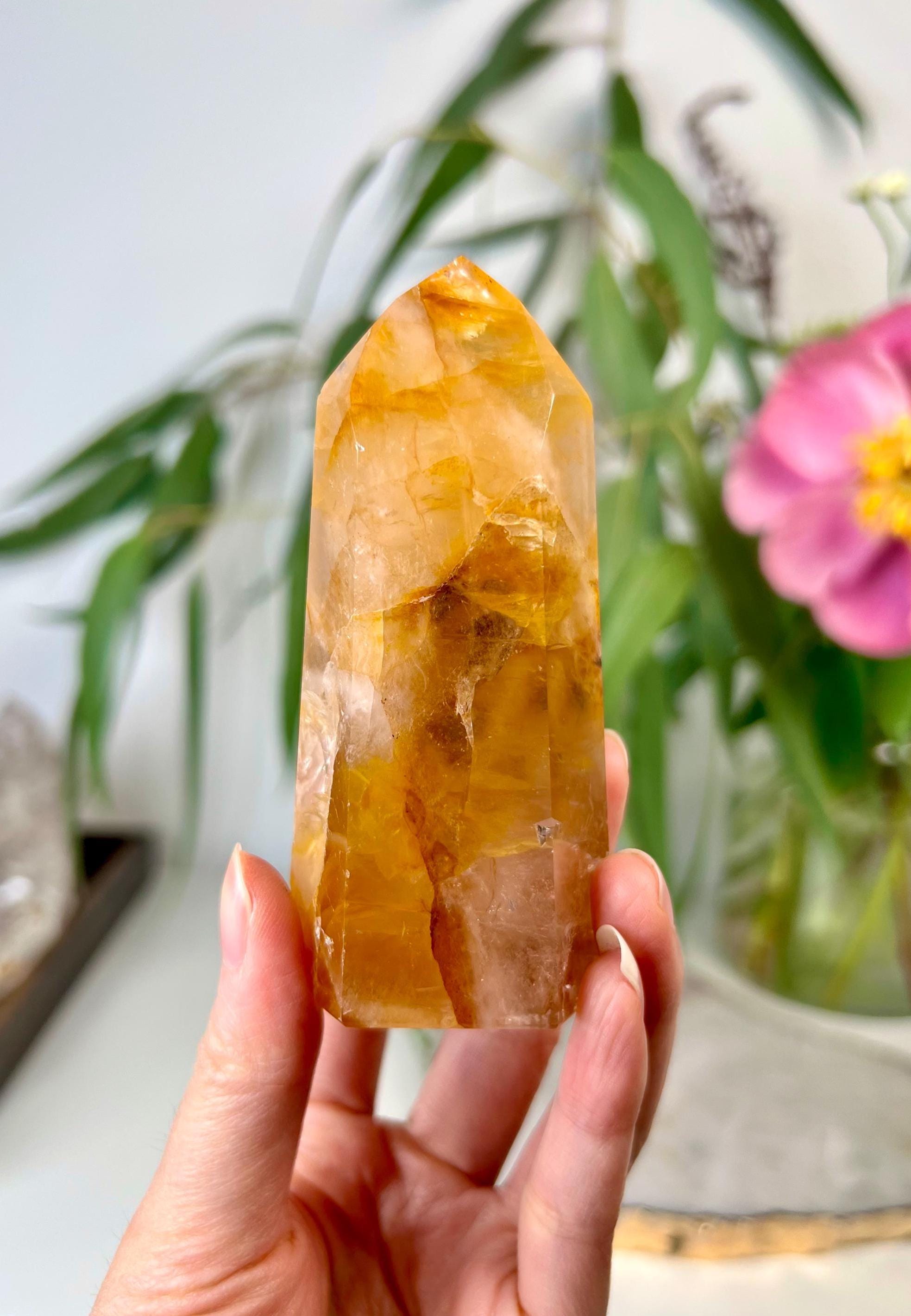 Grade AAA Golden Healer Tower - Natural Hematoid Quartz for
