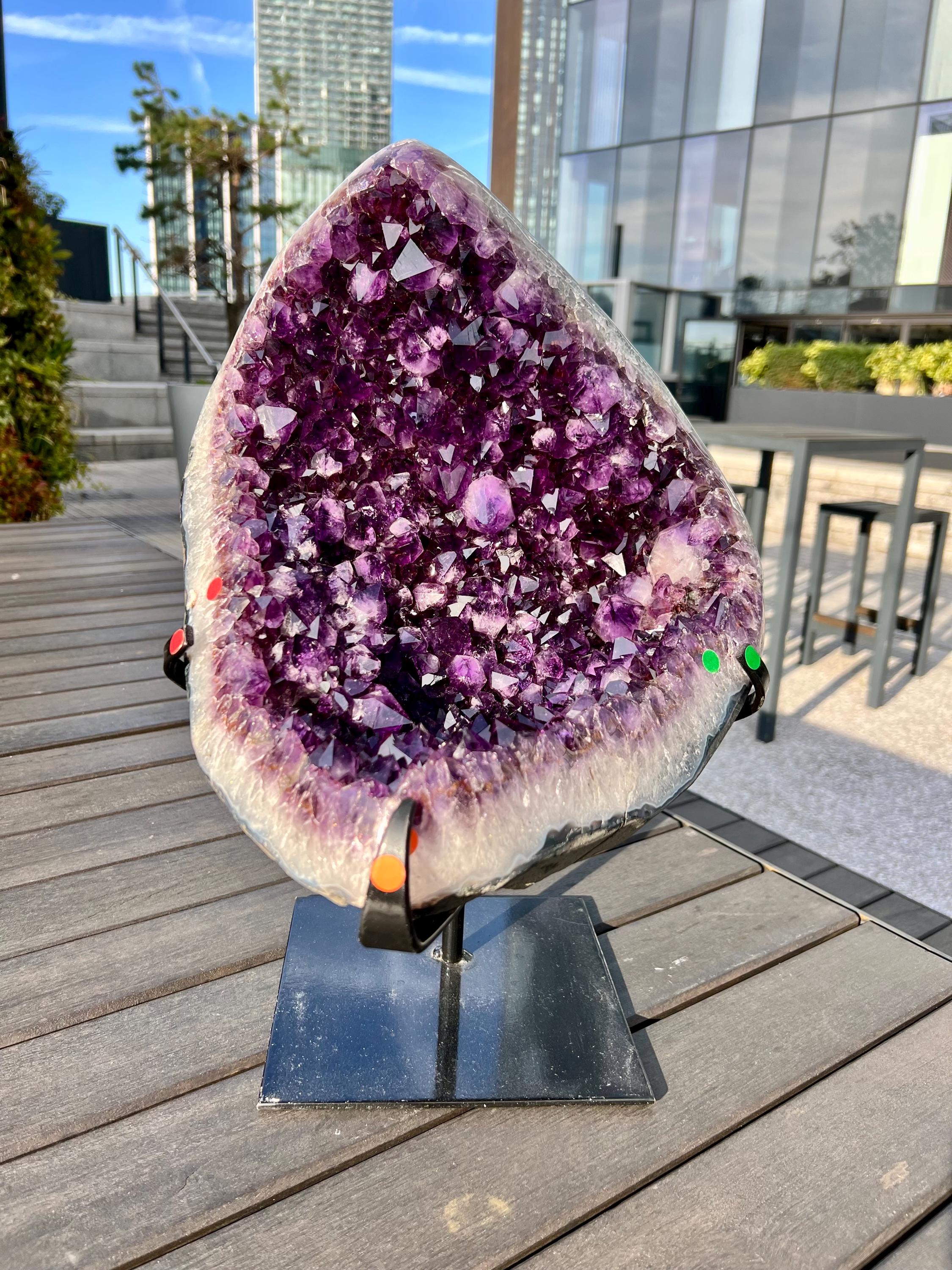 Grade AAA XL Brazilian Amethyst Geode With Rutile – 20.8kg