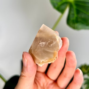 Grade AAA Natural Semi-Polished Amphibole Quartz, Angel Phantom Quartz - from Taquaraçu de Minas, Brazil AFC23, 42g
