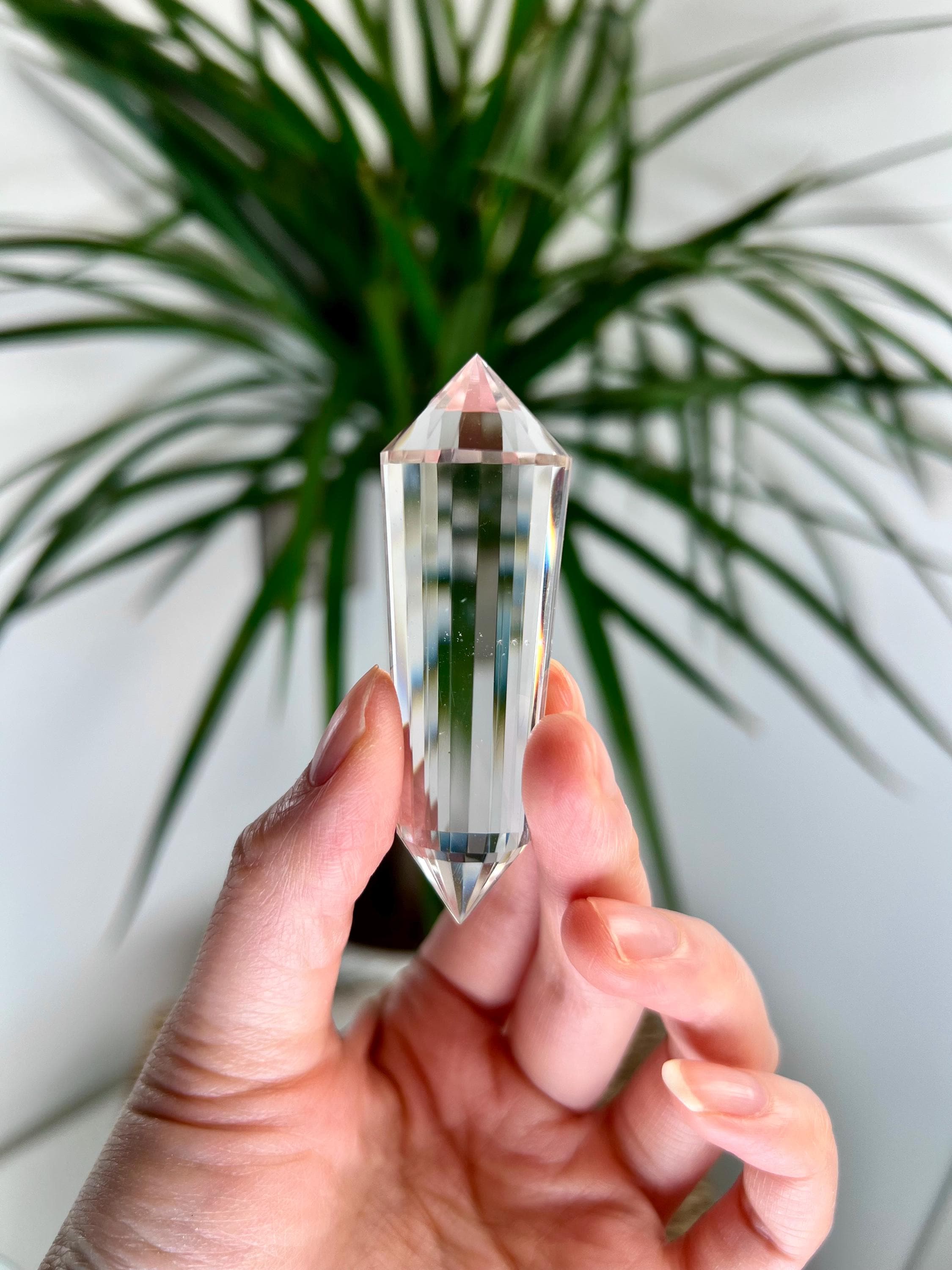 グレードAAA+天然レムリアンシードクォーツ24面フォーゲルワンド