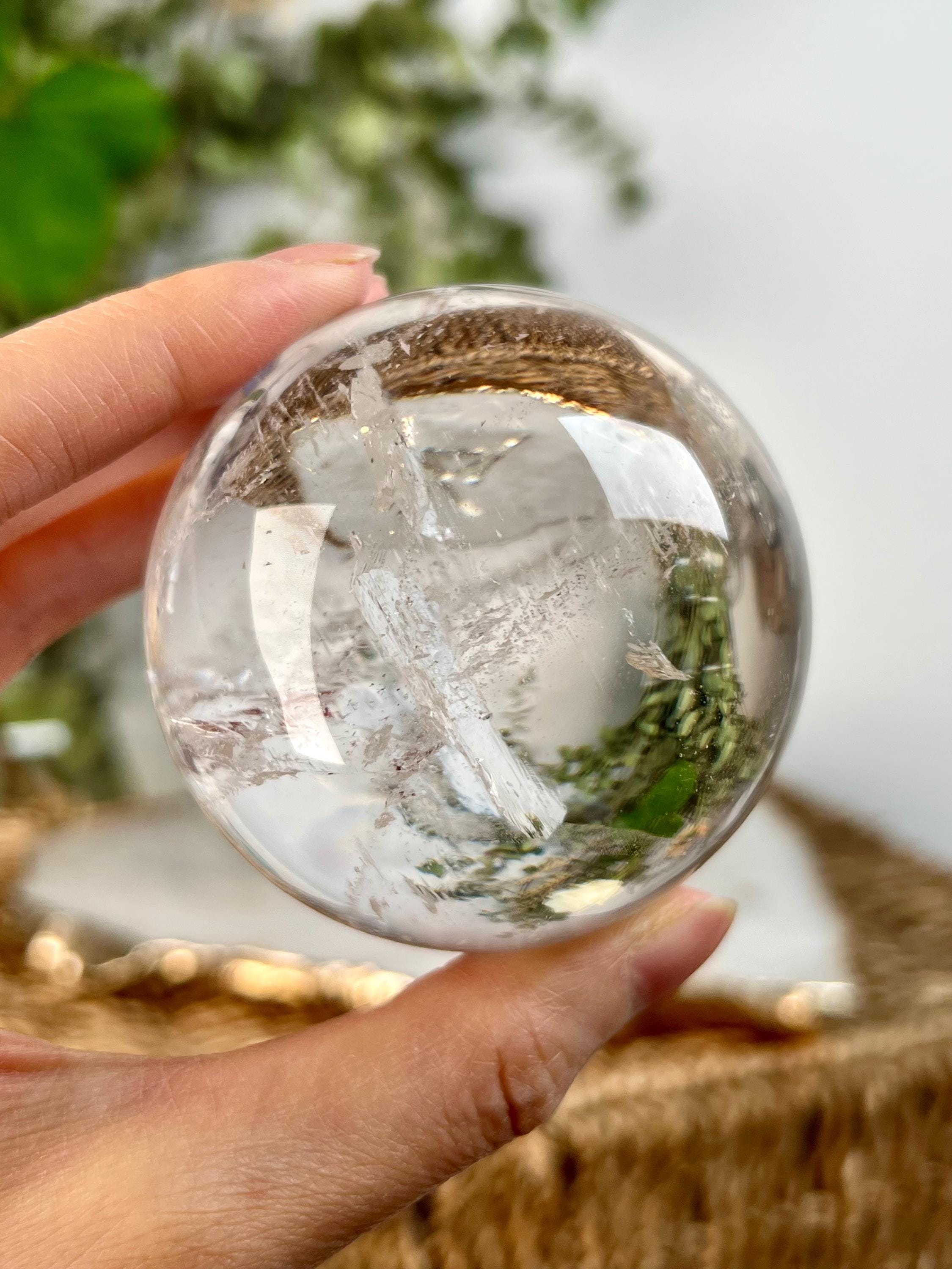 グレードA レムリアンクォーツ スフィア（虹付き） | ブラジル ミナス