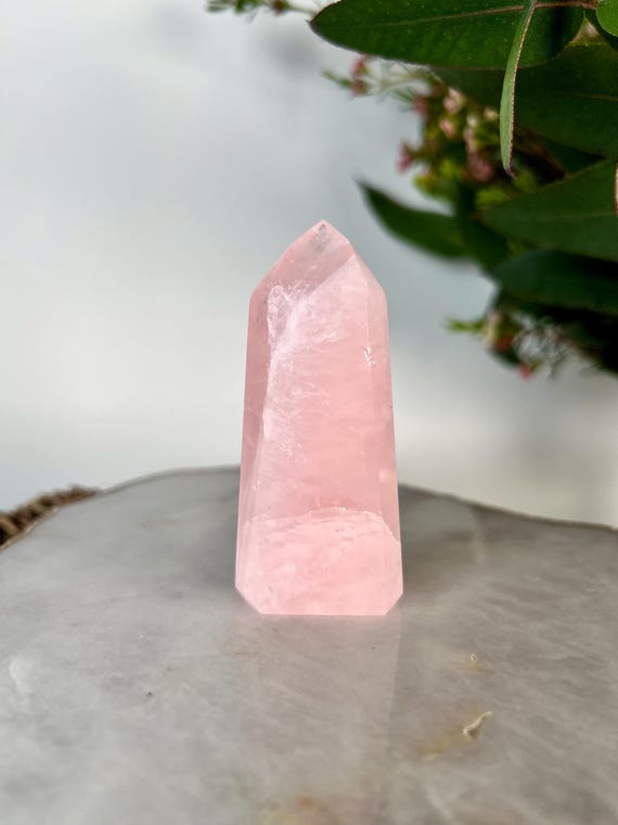 Grade AA Natural Rose Quartz Tower – Emotional Healing & Self-love