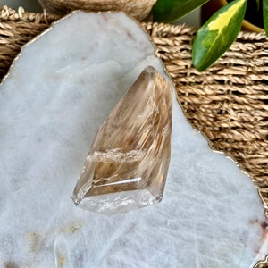 Grade AAA Natural Golden Smoky Rutilated Amphibole Quartz, Angel Phantom Quartz - from Taquaraçu de Minas, Brazil AFC01,280g