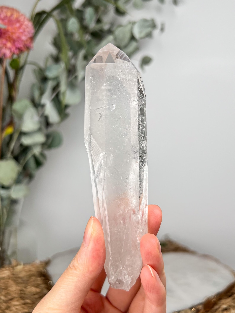 Sing Translucent AA+ Natural Starbrary Quartz Point, Singing, Diamantina Brazil, LS-19 ...