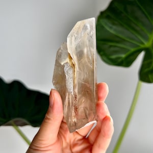 Grade AAA+ Natural Amphibole Quartz with Iron, Angel Phantom Quartz - from Taquaraçu de Minas, Brazil AFC51, 109g