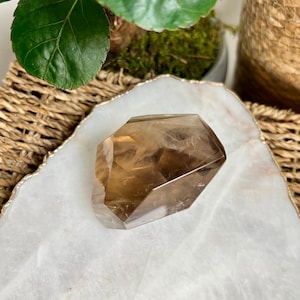 Grade AAA Natural Smoky Amphibole Quartz, Angel Phantom Quartz - from Taquaraçu de Minas, Brazil AFC30, 212g