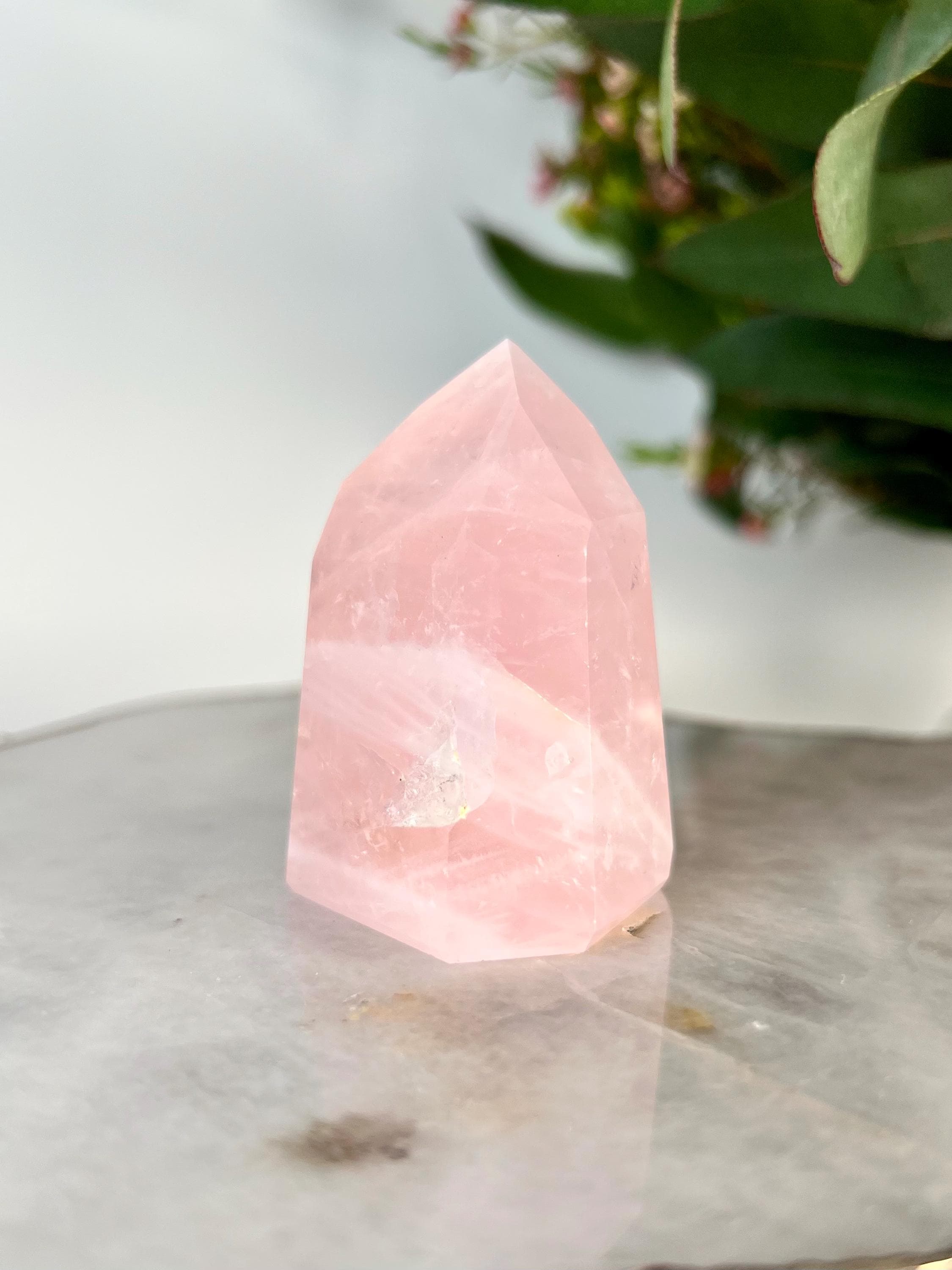 Grade AA Natural Rose Quartz Tower – Emotional Healing & Self-love