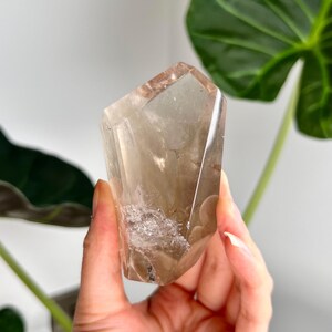 Grade AAA+ Natural Smoky Amphibole Quartz, Angel Phantom Quartz - from Taquaraçu de Minas, Brazil AFC31, 229g