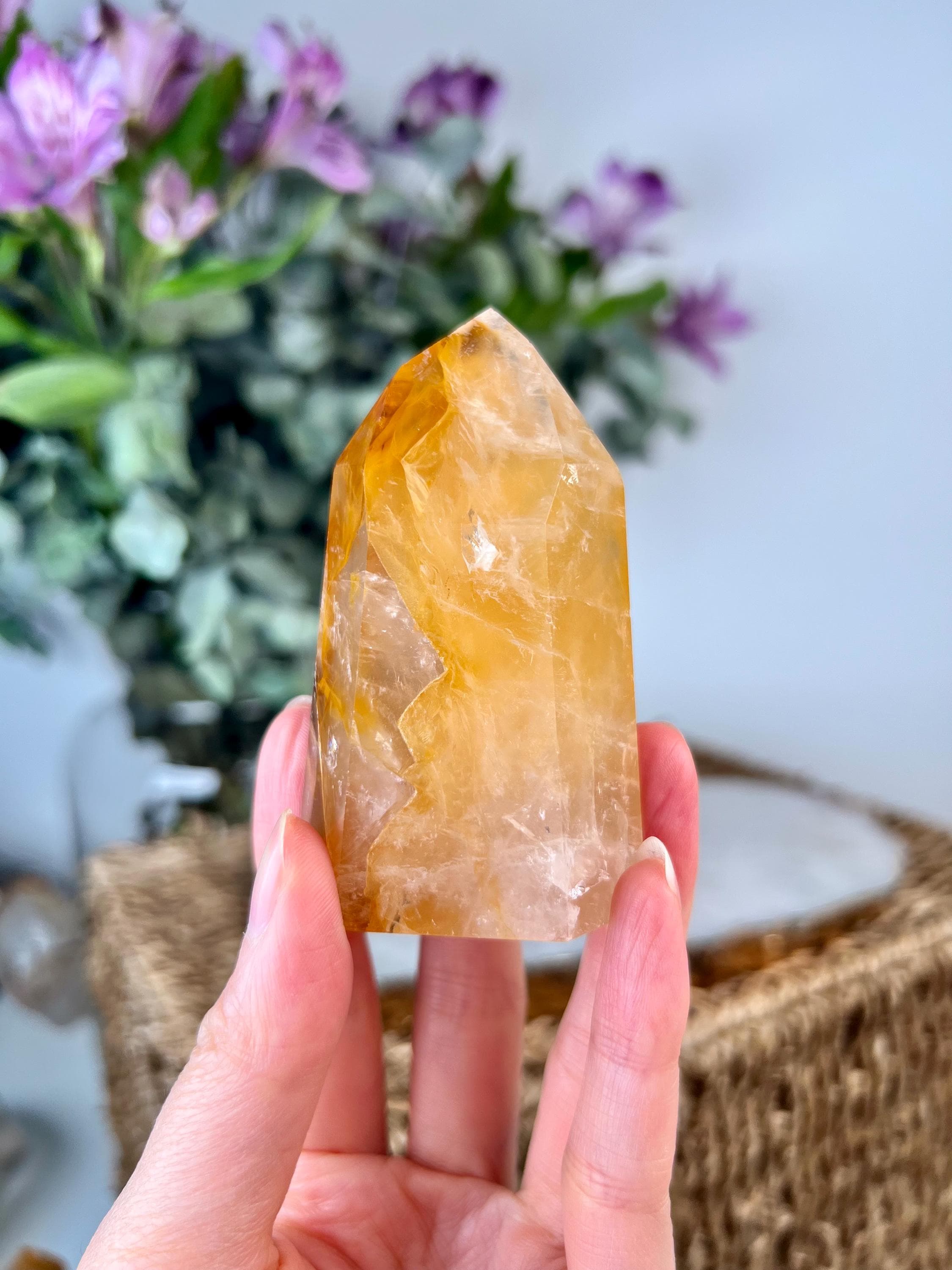 Grade AAA Golden Healer Tower - Natural Hematoid Quartz for