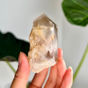 Grade AAA Natural Golden Amphibole Quartz, Angel Phantom Quartz - from Taquaraçu de Minas, Brazil AFC55, 96g