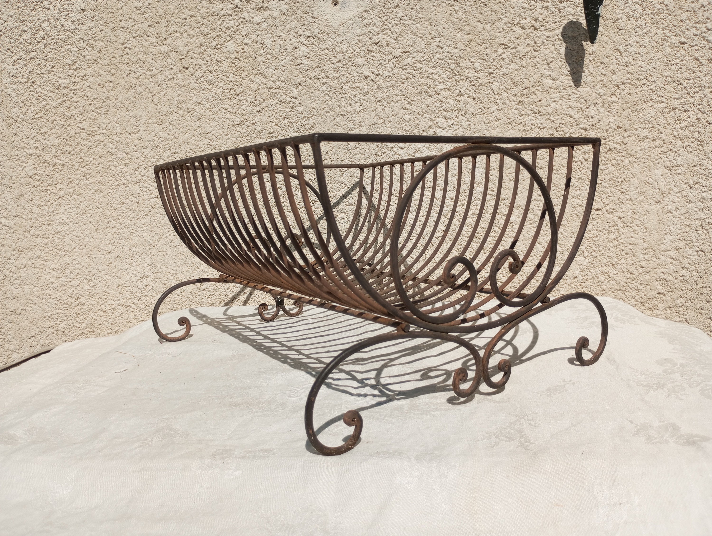 Vintage French Metal Dish Drying Rack Drainer 0510232