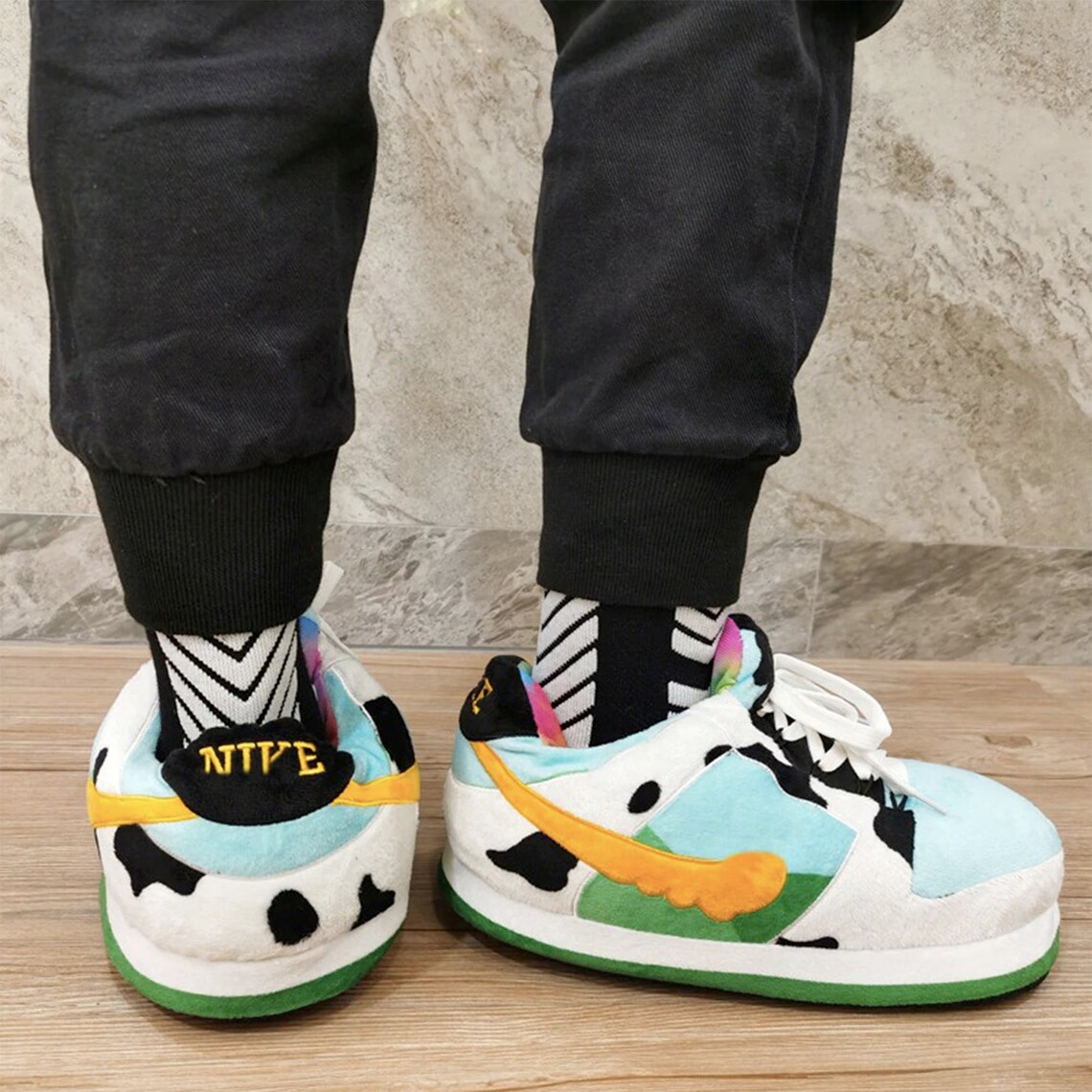 ben and jerry dunks slippers