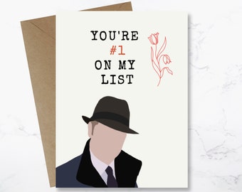 The Blacklist Valentines Card . Digital Valentines Card . Printable Valentines Card . Raymond Reddington Valentine